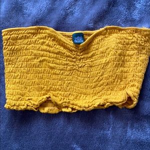 Yellow tube top